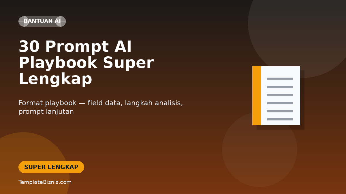 30 Prompt AI Playbook Super Lengkap Owner UMKM