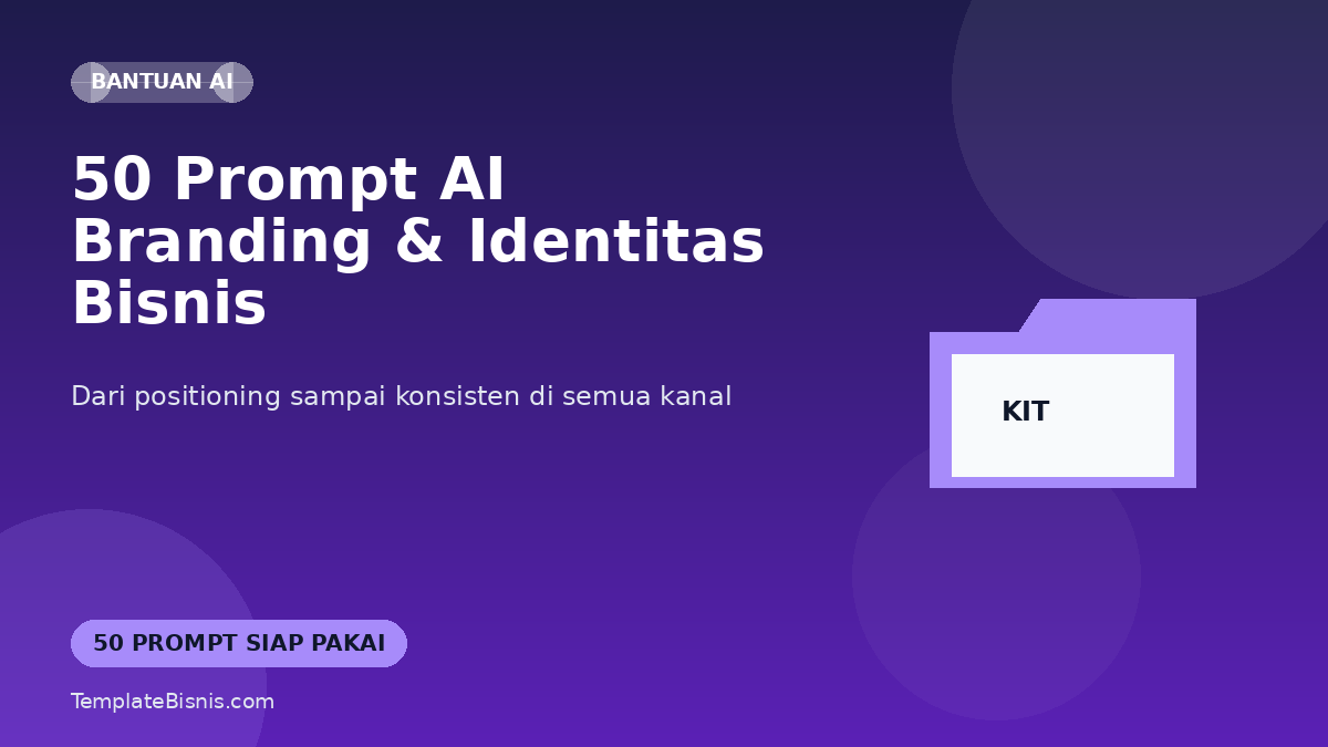 50 Prompt AI Branding & Identitas Bisnis UMKM