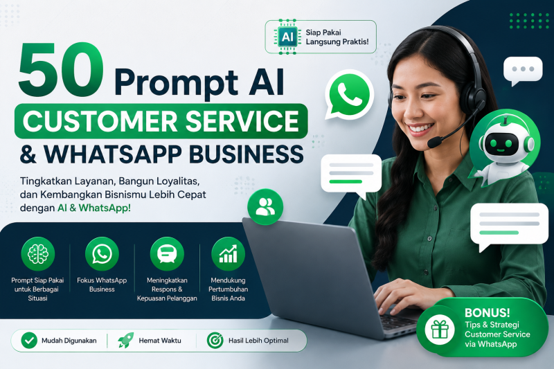 50 Prompt AI Customer Service & WhatsApp Business