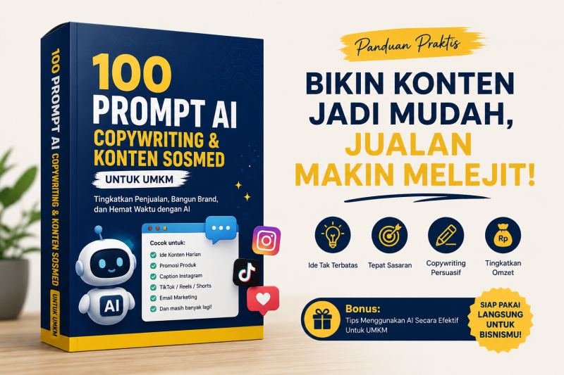 100 Prompt AI Copywriting & Konten Sosmed UMKM