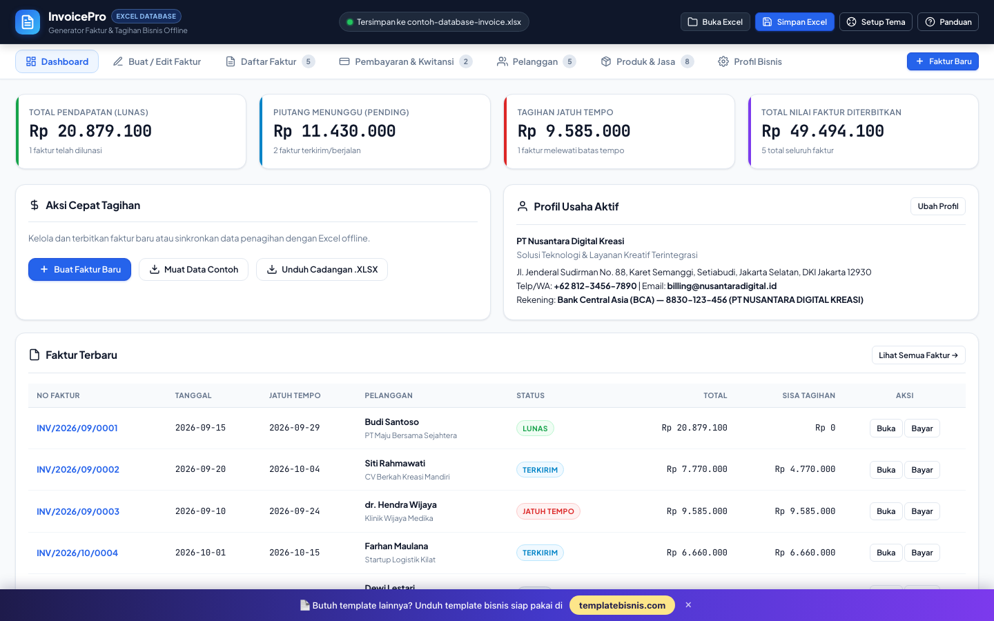 InvoicePro — Generator Faktur Offline