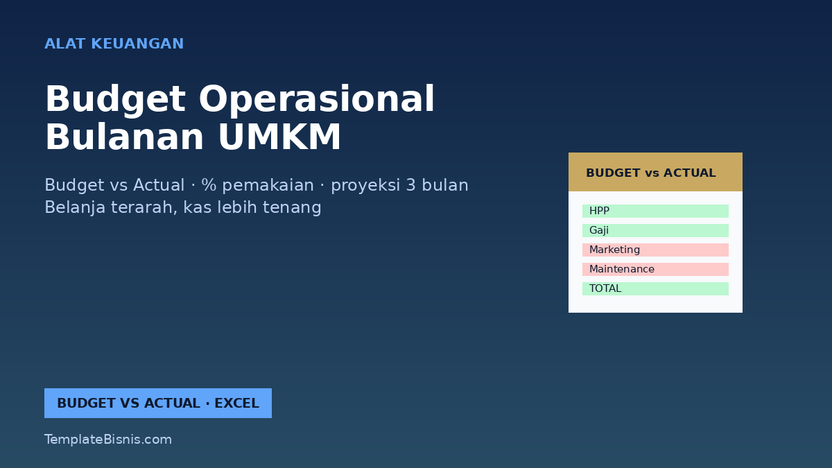 Budget Operasional Bulanan UMKM