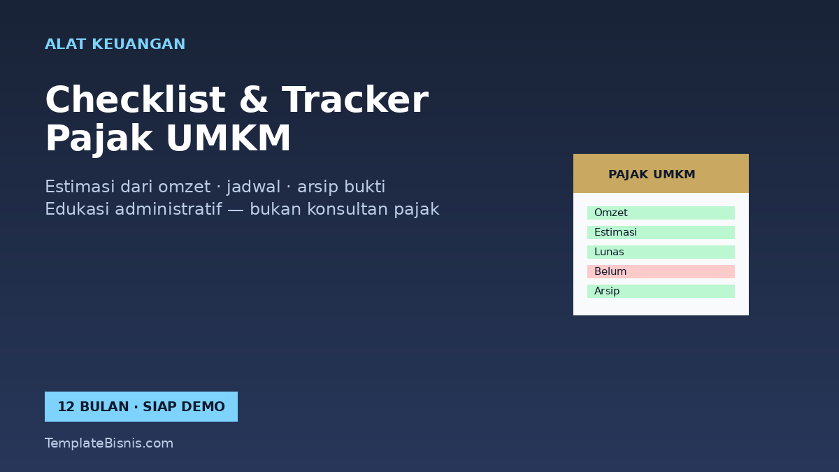 Checklist & Tracker Pajak UMKM