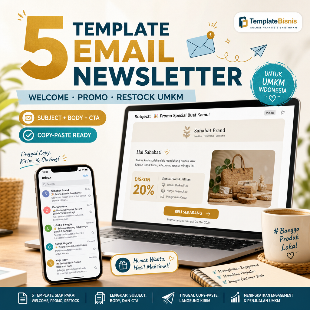 5 Template Email Newsletter UMKM