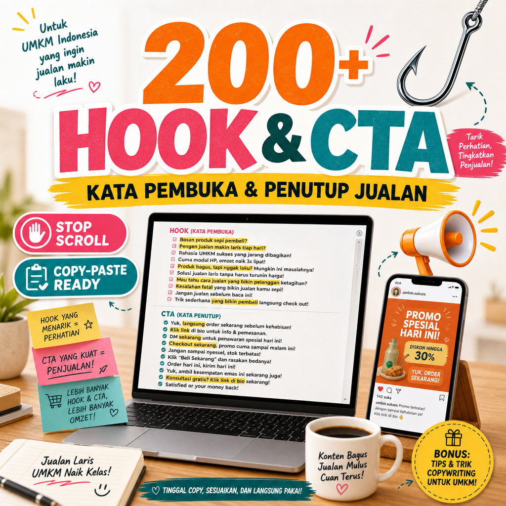 Kumpulan Hook & CTA 200+ Variasi UMKM