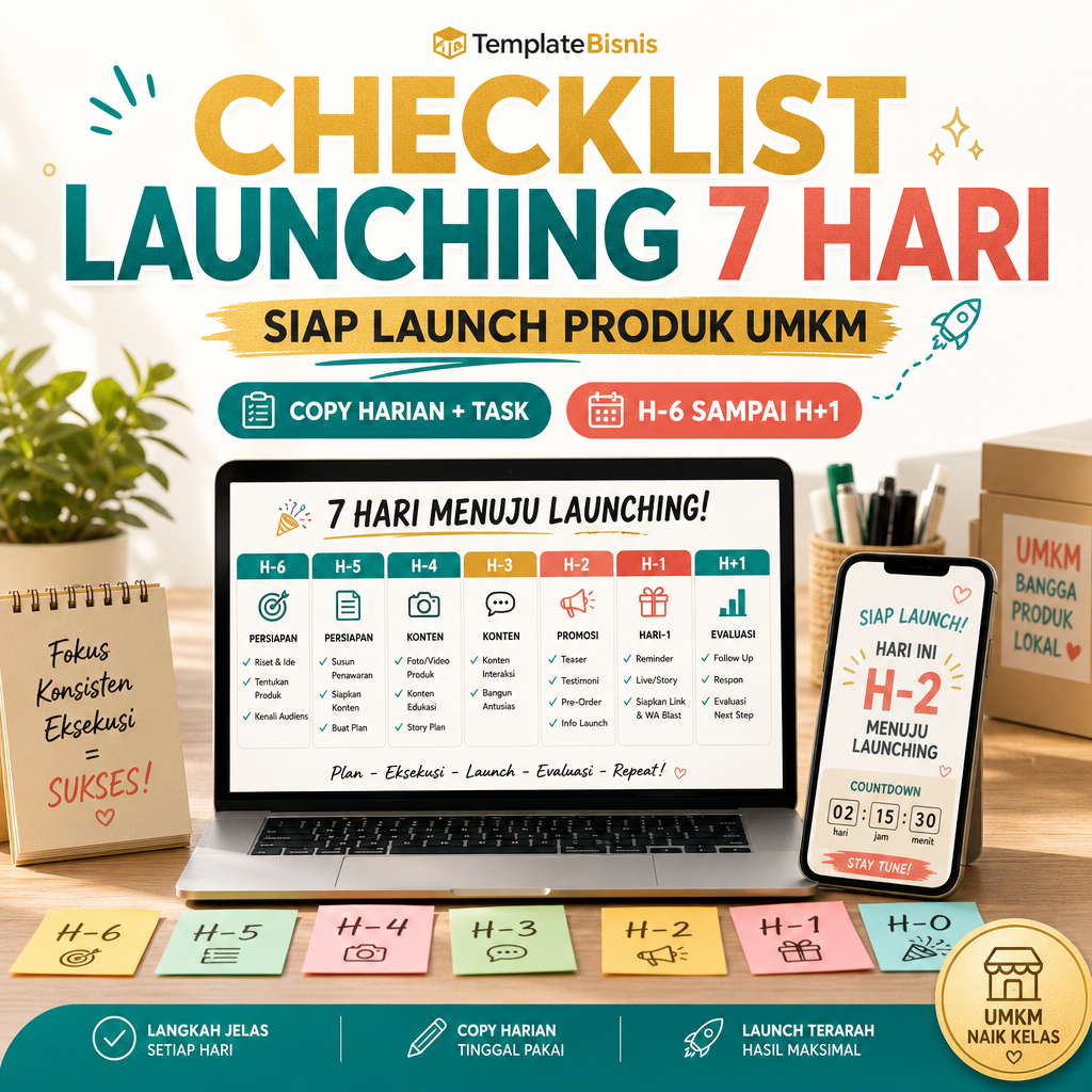 Checklist Launching Produk 7 Hari UMKM