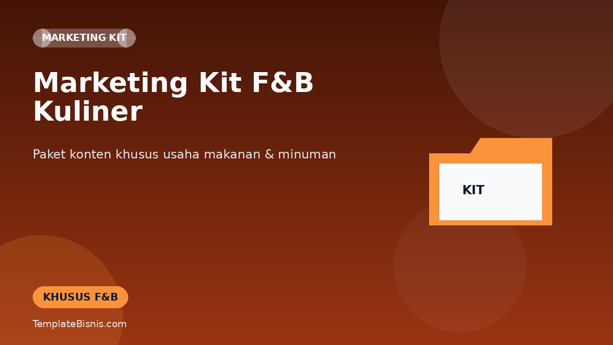 Marketing Kit F&B & Kuliner UMKM
