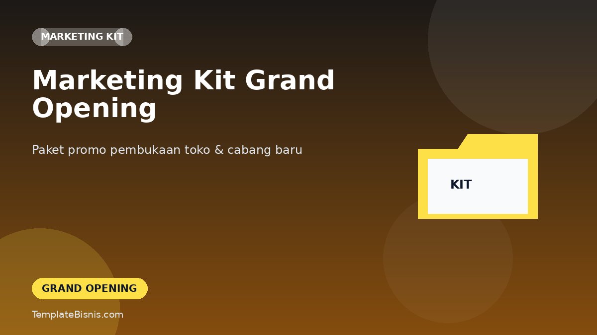 Marketing Kit Grand Opening UMKM