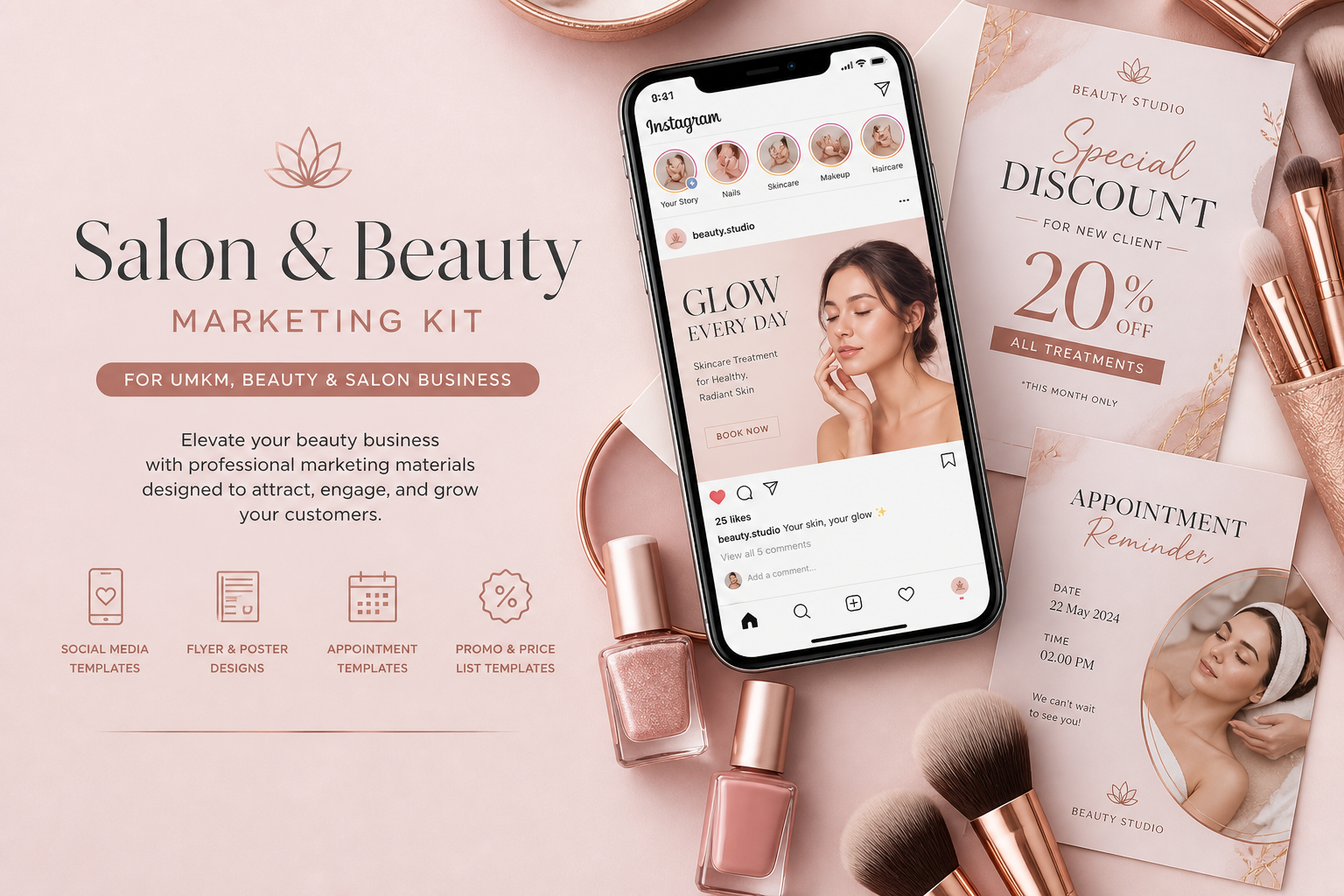 Marketing Kit Salon & Beauty UMKM