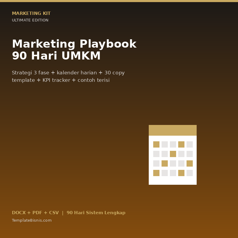 Marketing Playbook 90 Hari UMKM — Ultimate Edition