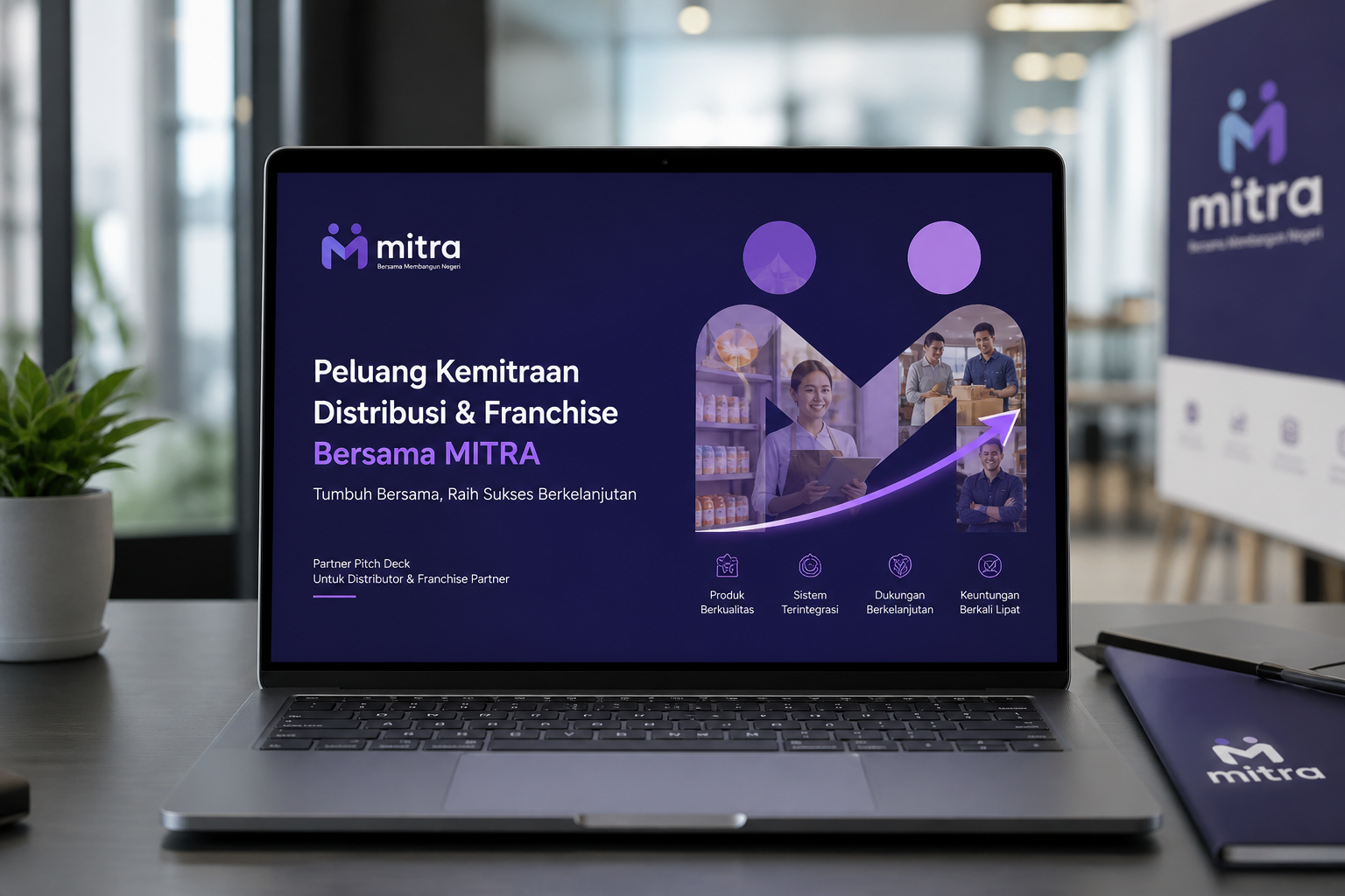 Pitch Deck Mitra UMKM (PPTX Lengkap)