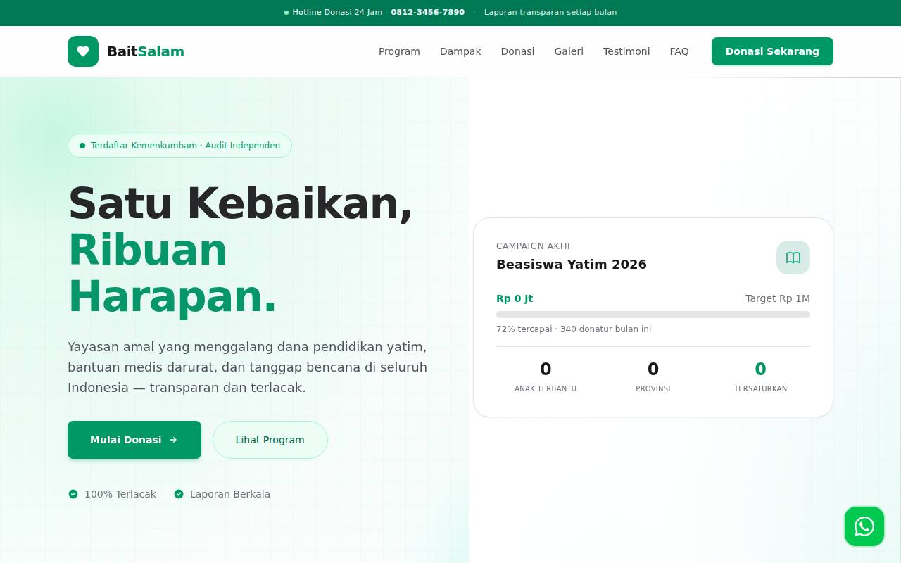 Template Website Acara Amal - Acara Amal