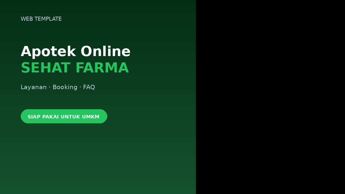 Template Website Apotek Online - SEHAT FARMA