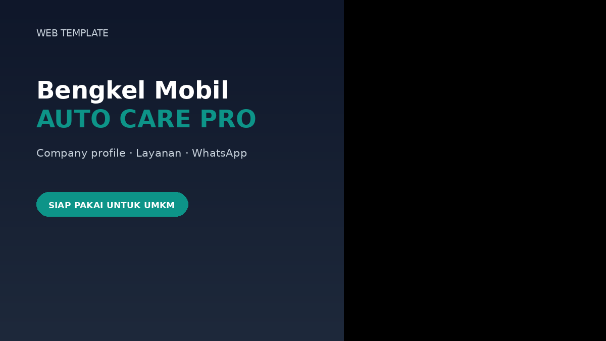 Template Website Bengkel Mobil - AutoDrive Car Service