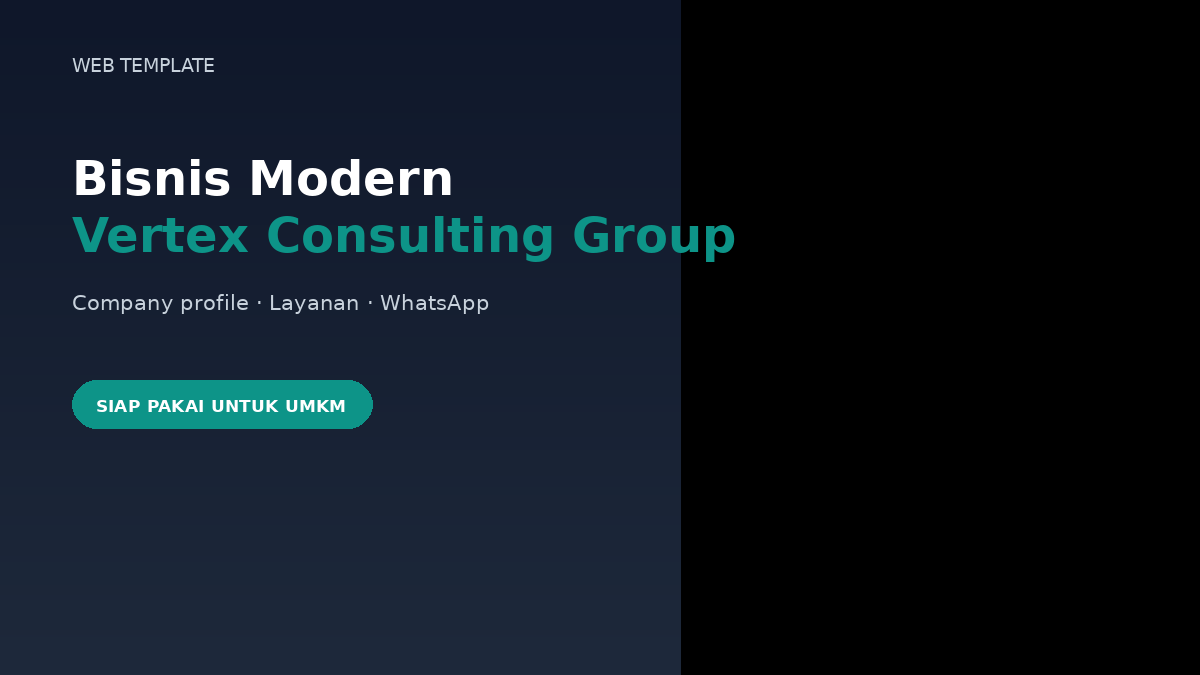Template Website Bisnis Modern - Vertex Consulting Group