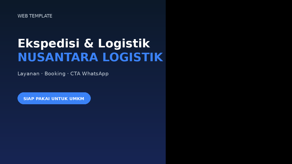Template Website Ekspedisi & Logistik - Nusantara Logistik