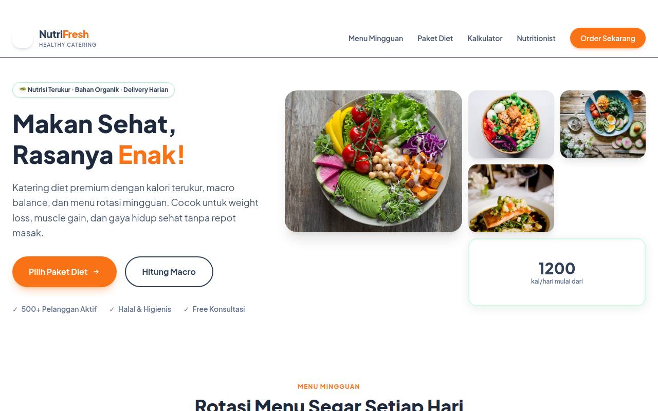 Template Website Katering Diet - Google Fonts & Stylesheet