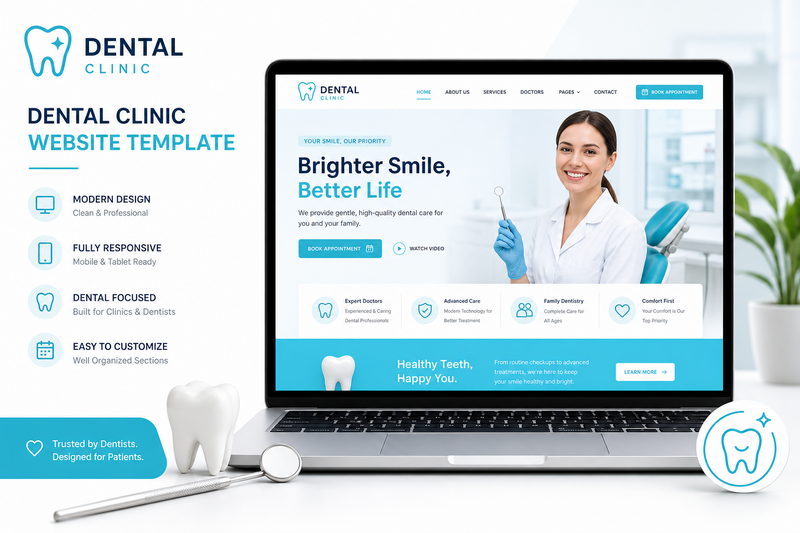 Template Website Klinik Gigi - Senyum Dental
