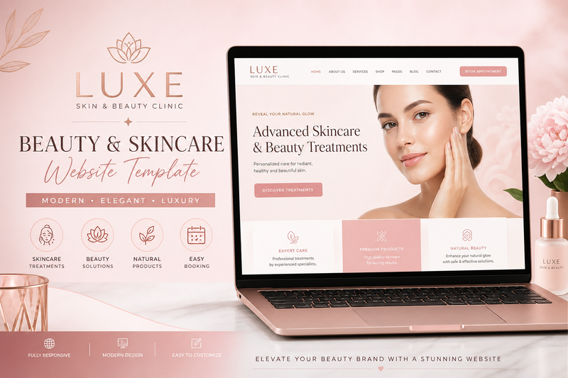 Template Website Klinik Kecantikan - GlowSkin Clinic