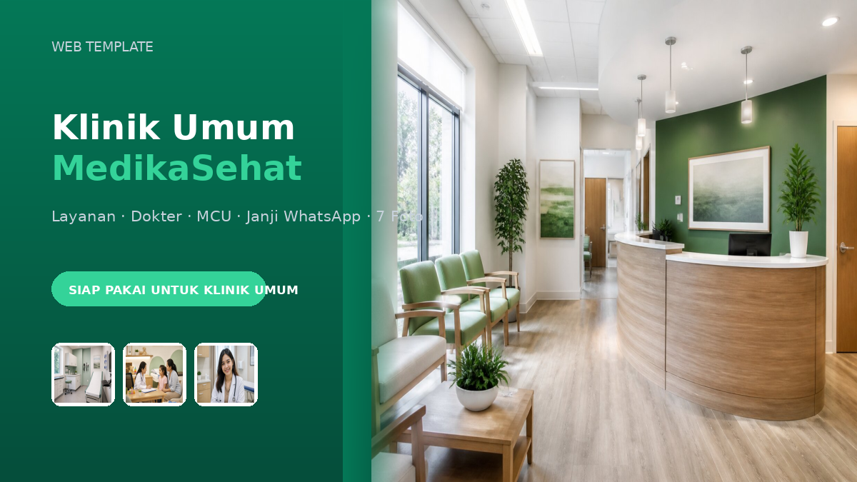 Template Website Klinik Umum - MedikaSehat