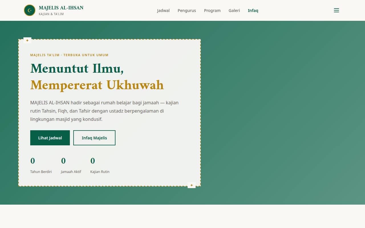 Template Website Majelis Taklim - MAJELIS AL