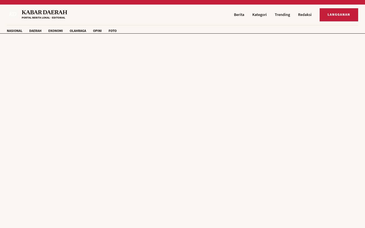 Template Website Portal Berita Lokal - KABAR DAERAH