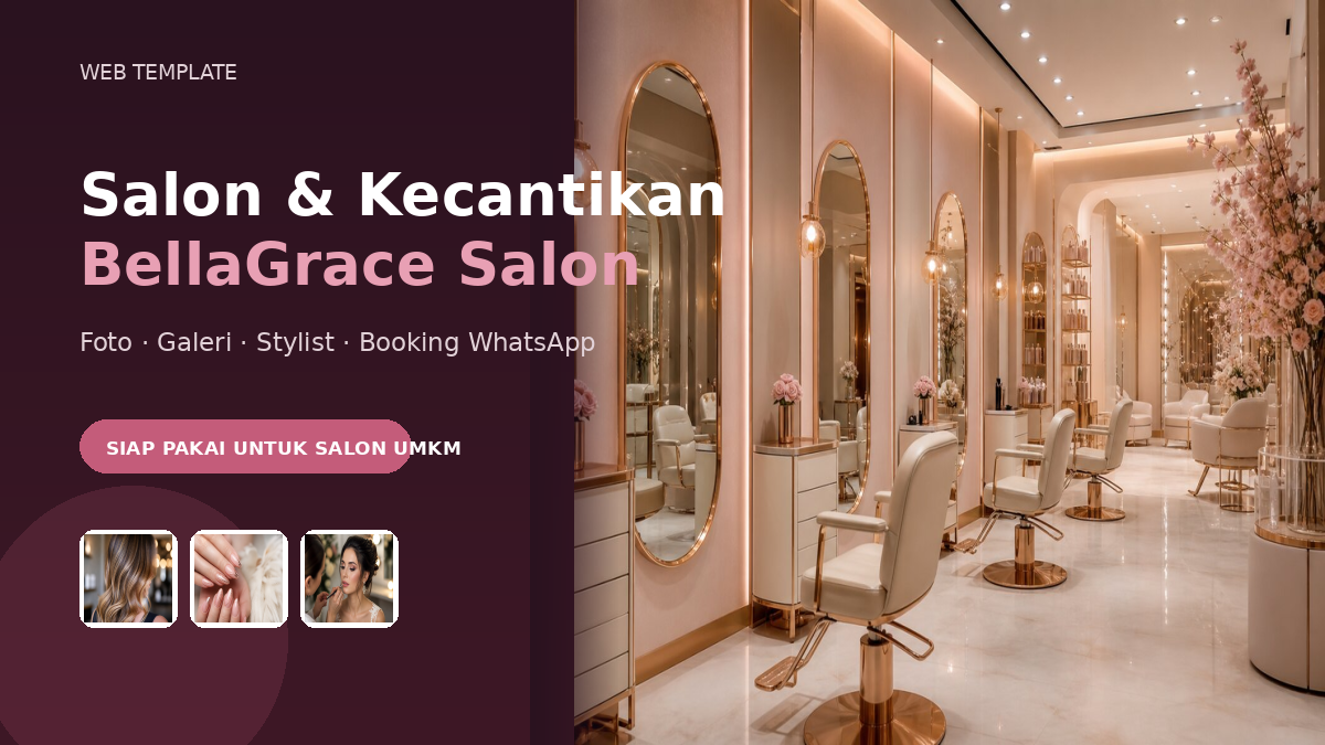 Template Website Salon & Kecantikan - BellaGrace Salon
