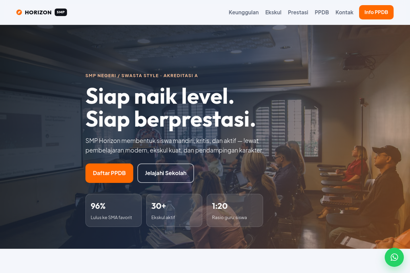 Template Website SMP - Horizon