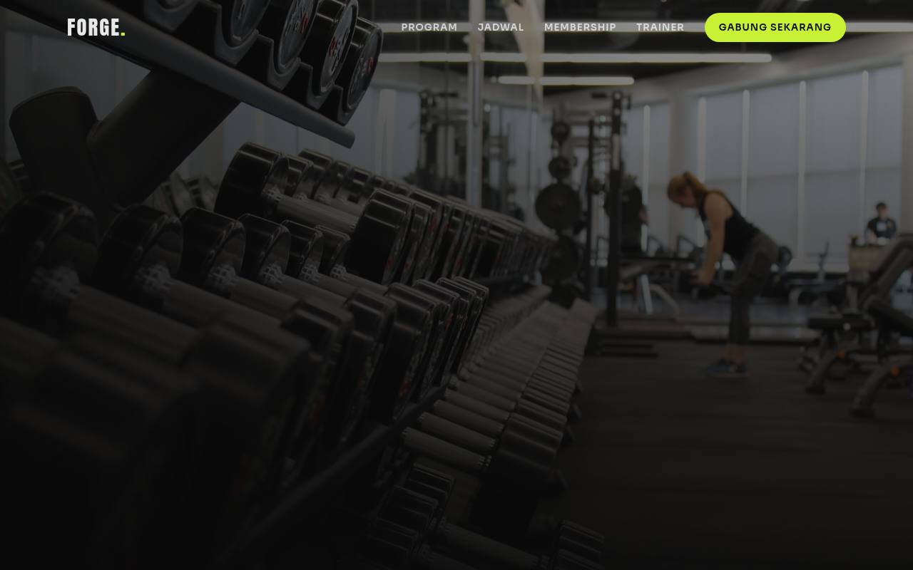 Template Website Gym Fitness — Forge Athletics - Web Template