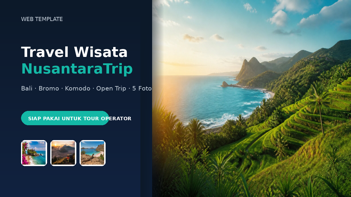 Template Website Travel Wisata - NusantaraTrip