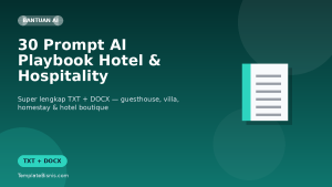 30 Prompt AI Playbook Super Lengkap Hotel & Hospitality UMKM