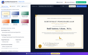 Sertifikat Generator Pro — Aplikasi Offline