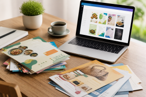 Template Brosur & Flyer A4 Canva UMKM