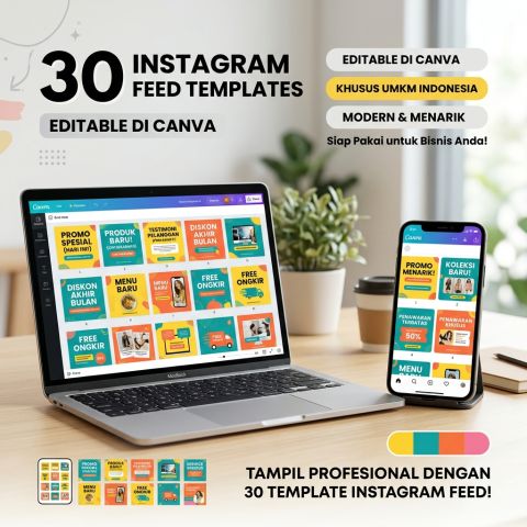 30 Template Canva Feed Instagram UMKM