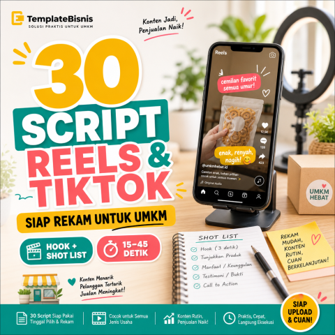 30 Script Reels & TikTok UMKM