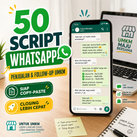 50 Script WhatsApp Penjualan & Follow-up UMKM