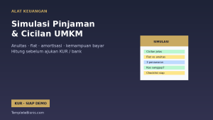 Simulasi Pinjaman & Cicilan UMKM