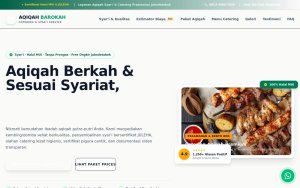 Template Website Aqiqah & Catering - Aqiqah Catering Template (Light Mode Theme)
