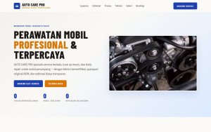 Template Website Bengkel Mobil - AUTO CARE PRO
