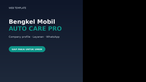 Template Website Bengkel Mobil - AutoDrive Car Service