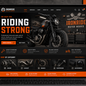 Template Website Bengkel Motor - MotoFix Garage