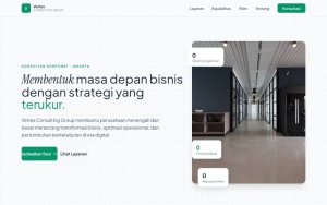 Template Website Bisnis Modern - Vertex Consulting Group