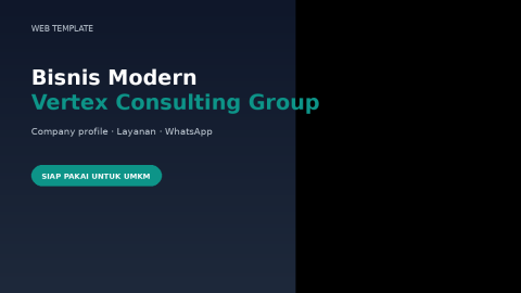 Template Website Bisnis Modern - Vertex Consulting