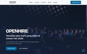 Template Website Bursa Kerja Job Fair - OPENHIRE Career Fair 2026