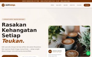 Template Website Cafe Coffee Shop - Cafe & Coffee Shop