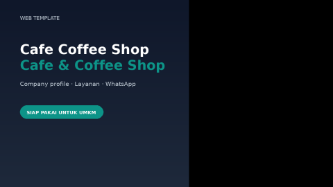 Template Website Cafe & Coffee Shop - Kopi Nusantara