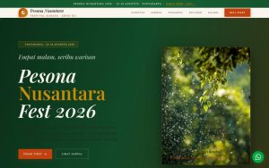 Template Website Festival Budaya - Pesona Nusantara Fest