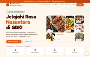 Template Website Festival Kuliner - Rasa Nusantara Food Fest 2026