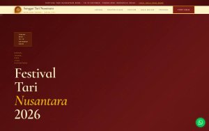 Template Website Festival Tari Tradisional - Sanggar Tari Nusantara