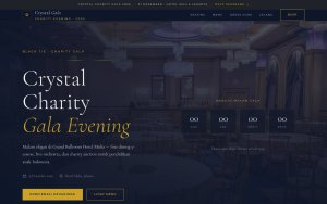 Template Website Gala Dinner - Crystal Charity Gala 2026